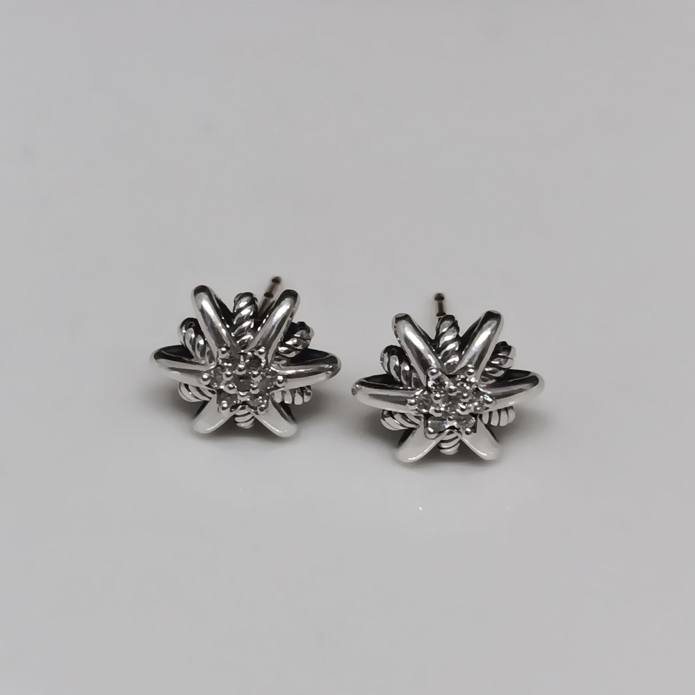 David Yurman Starburst Earrings with Diamonds